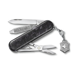 Zakmes, Victorinox, Classic SD Briljant, Carbon, 5f, doos
