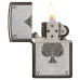 Aansteker, Zippo, Ace Filigree, Black Ice, doos