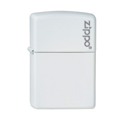 Aansteker,Zippo,Regular,White Matte Logo,metaal,windbest.